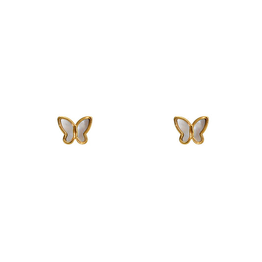 ARETES MARIPOSA PERLA MADRE