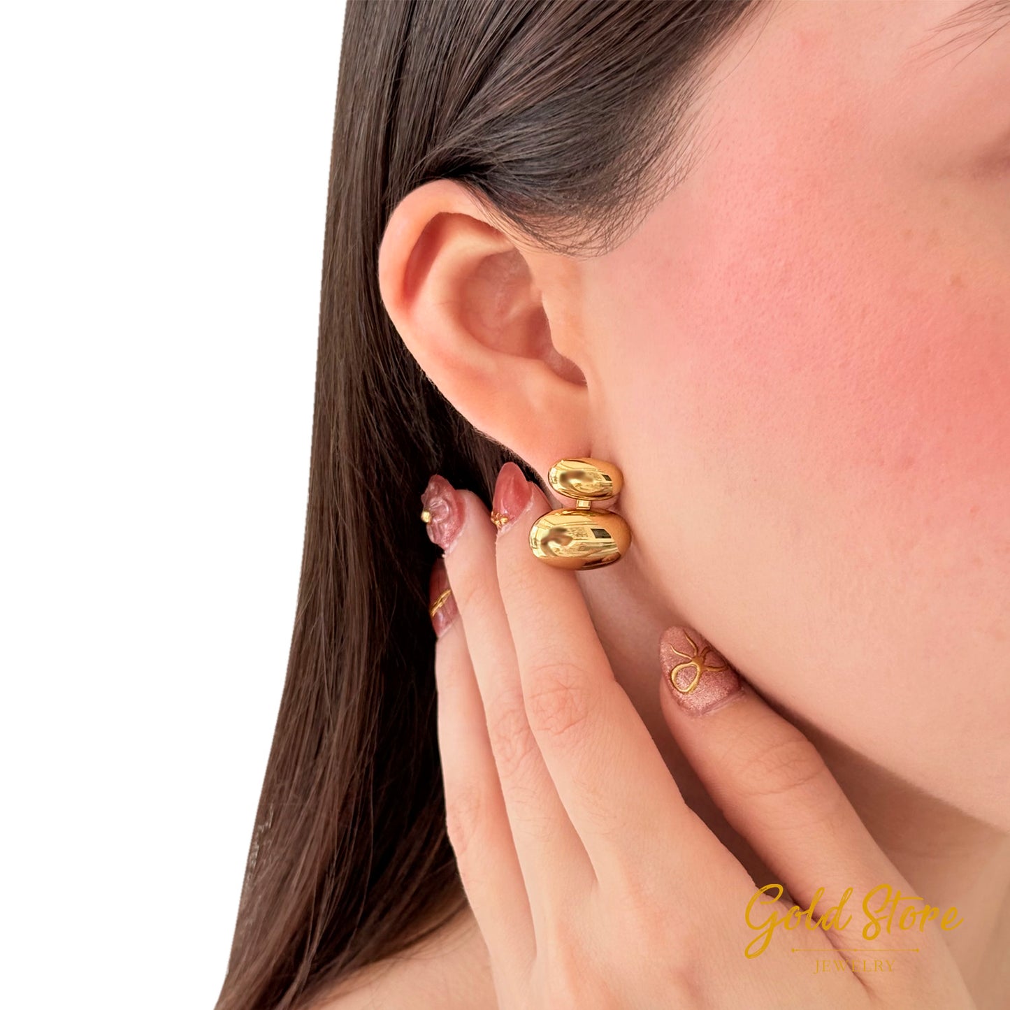 ARETES OVALO DOBLE