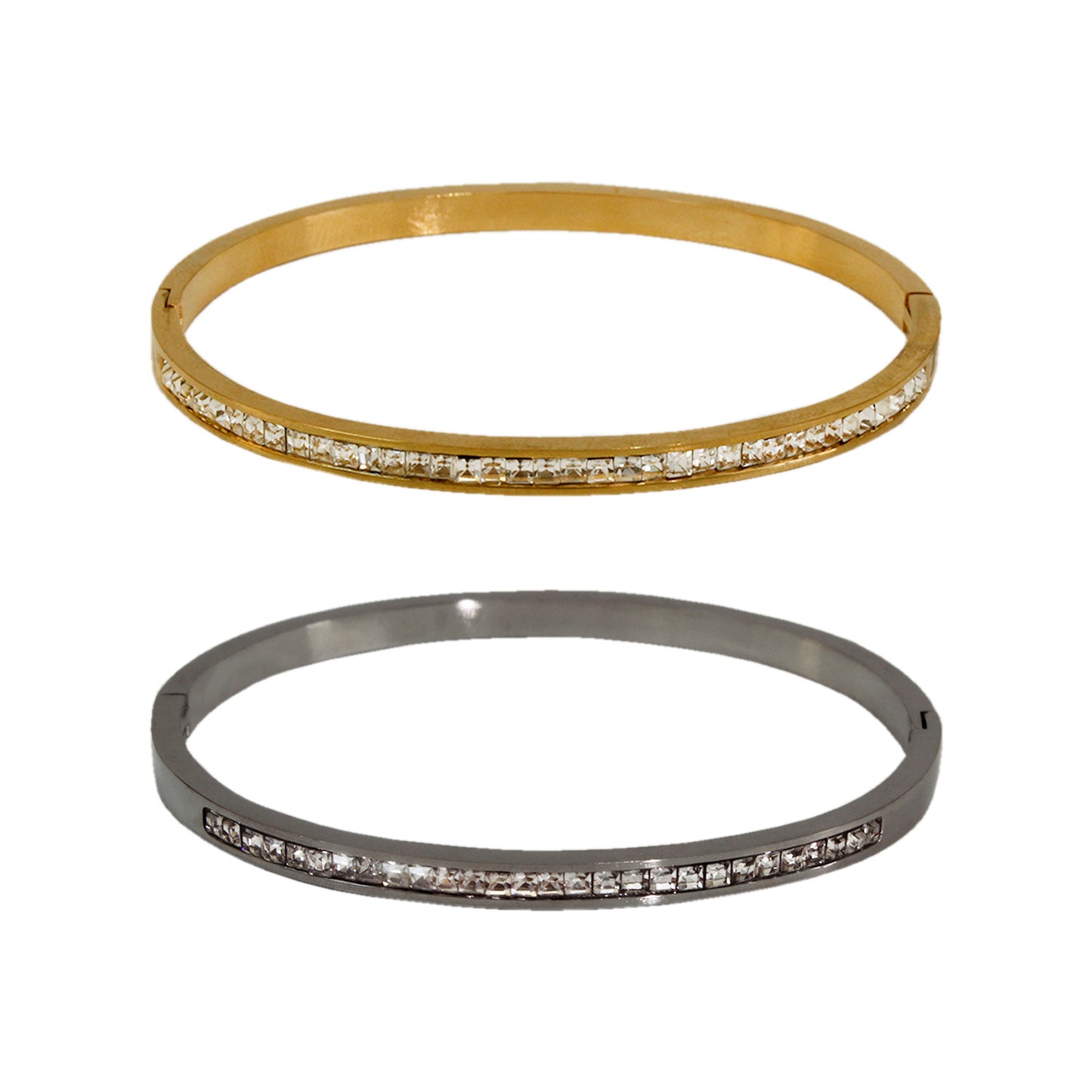 BRAZALETE CON BRILLANTES TIPO CANAL