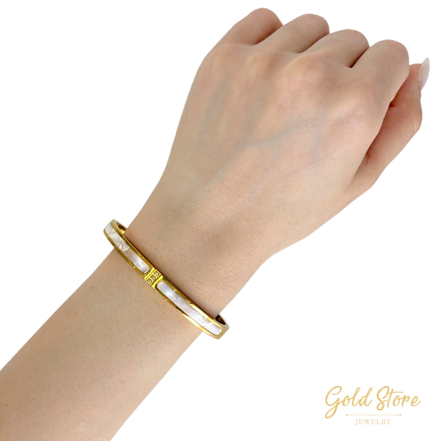 BRAZALETE MADRE PERLA 3 BRILLOS