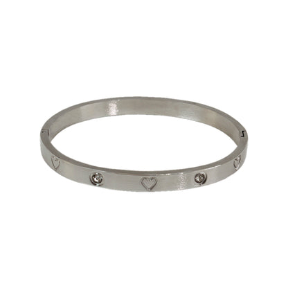 BRAZALETE CORAZONES Y BRILLO