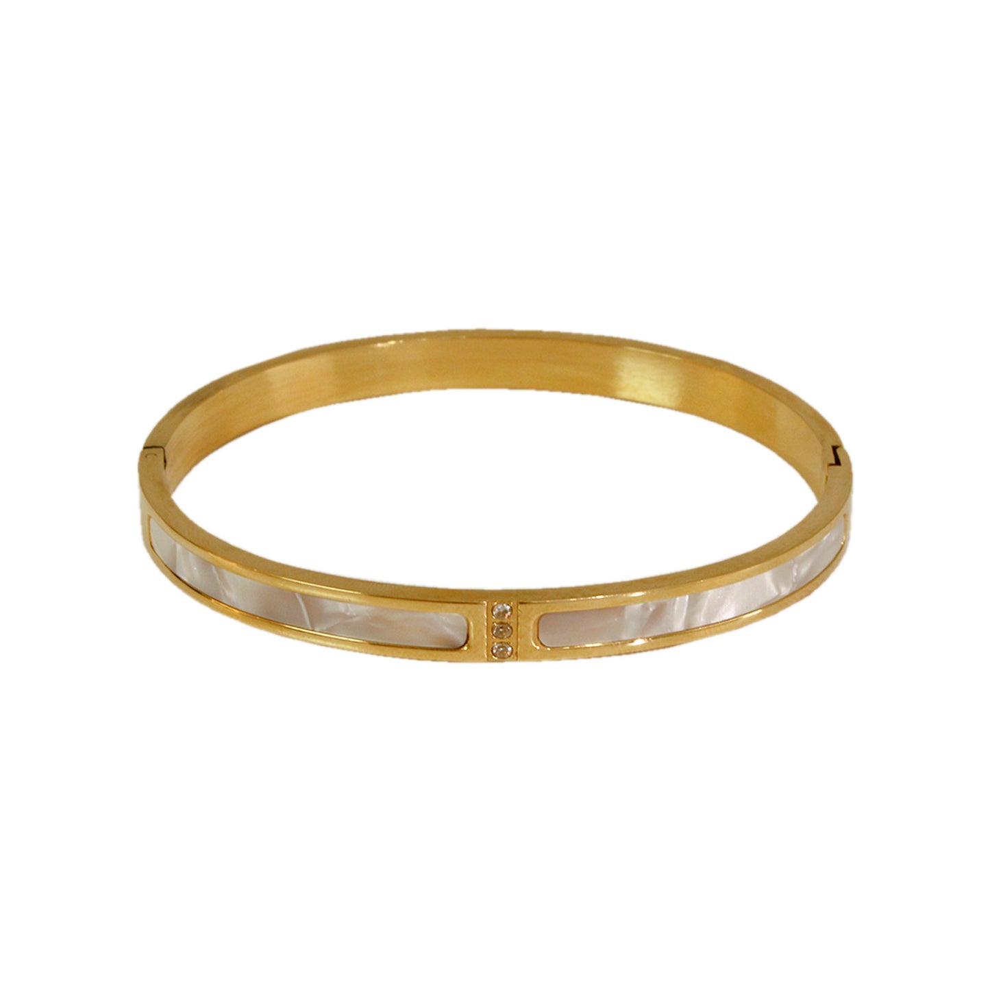 BRAZALETE MADRE PERLA 3 BRILLOS
