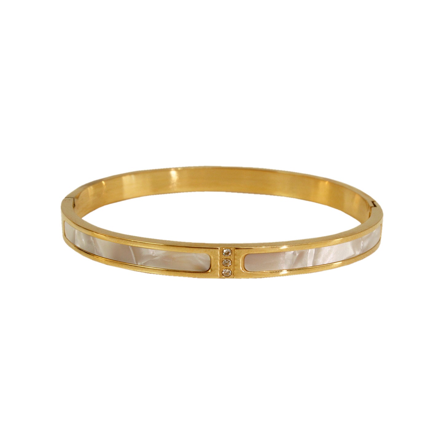 BRAZALETE MADRE PERLA 3 BRILLOS