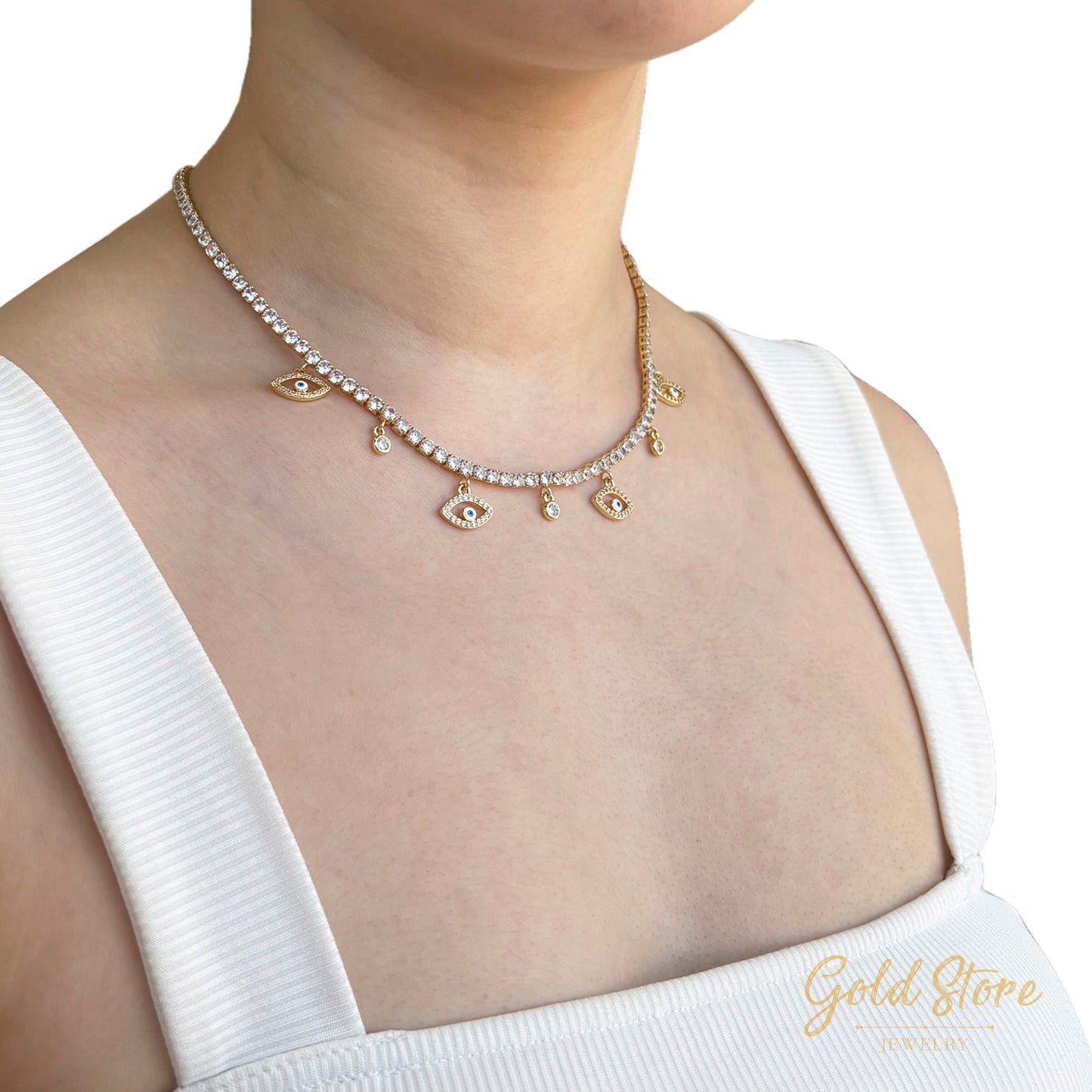CHOKER OJOS TURCOS