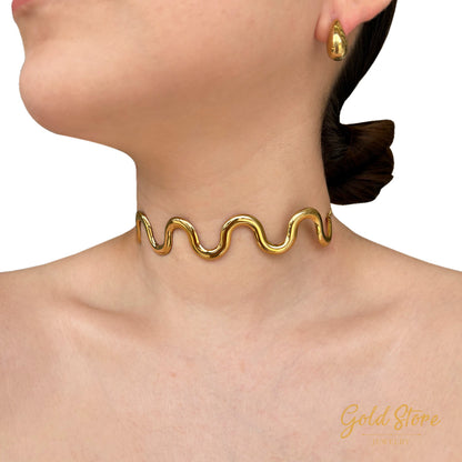 CHOKER ONDULADO