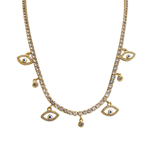 CHOKER OJOS TURCOS
