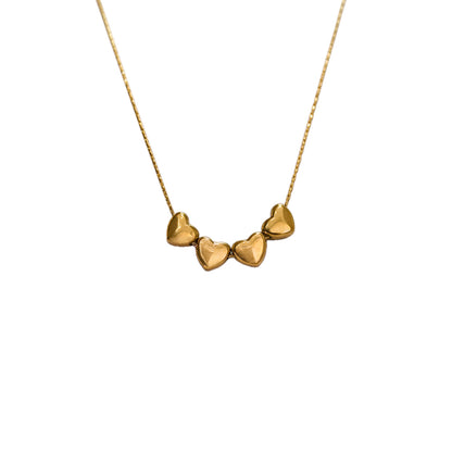 COLLAR 4 CORAZONES MINI