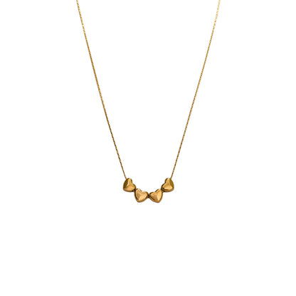 COLLAR 4 CORAZONES MINI