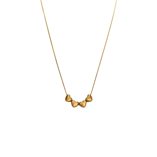 COLLAR 4 CORAZONES MINI