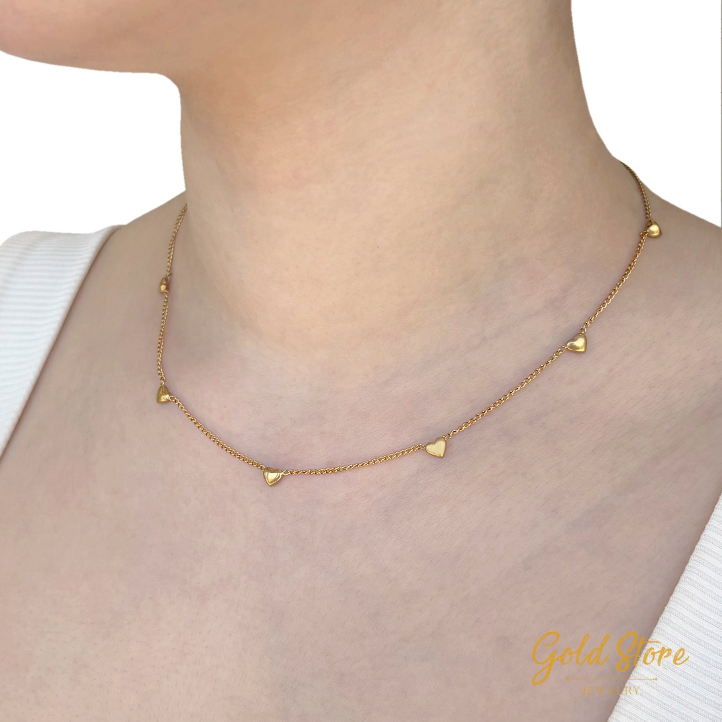 COLLAR 9 CORAZONES MINI