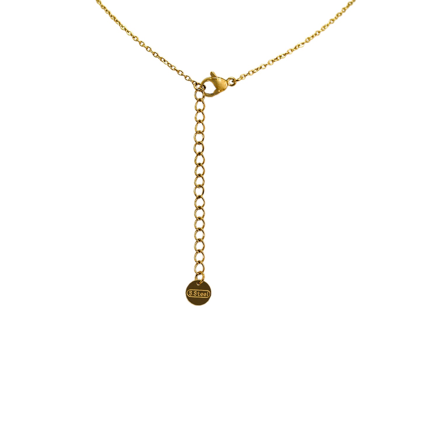 COLLAR CORBATÍN 2 TRÉBOL CON ZIRCONIAS