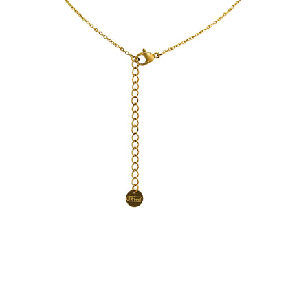 COLLAR CORBATÍN 2 TRÉBOL CON ZIRCONIAS