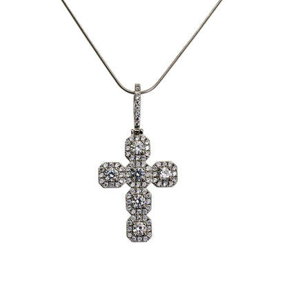 COLLAR DE CRUZ ZIRCONIAS