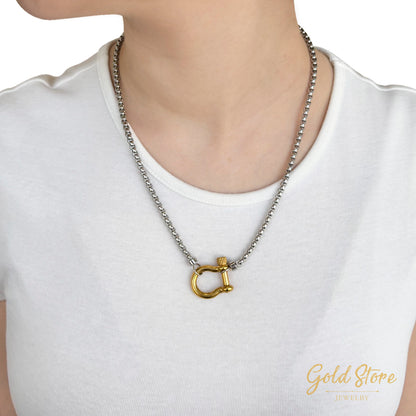 COLLAR HEBILLA BICOLOR