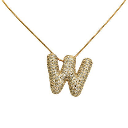 COLLAR INICIAL BALLON ZIRCONIAS