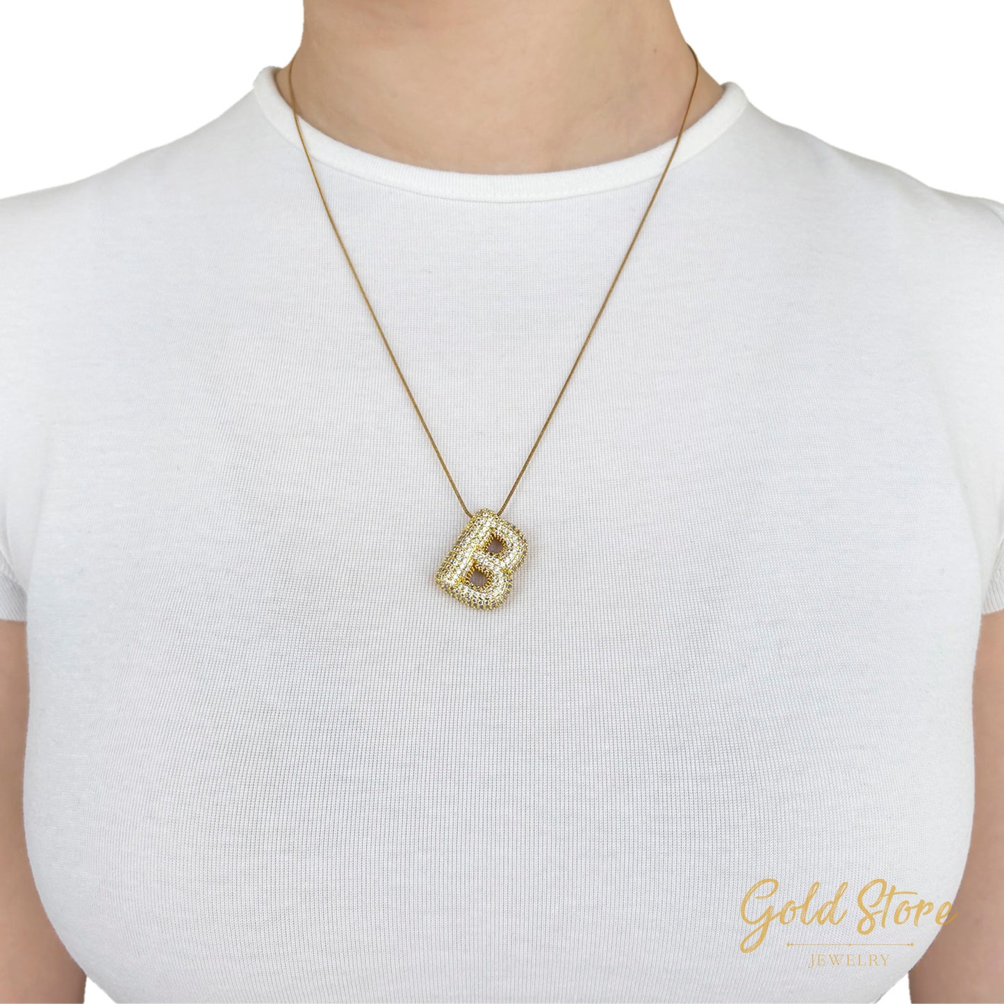 COLLAR INICIAL BALLON ZIRCONIAS