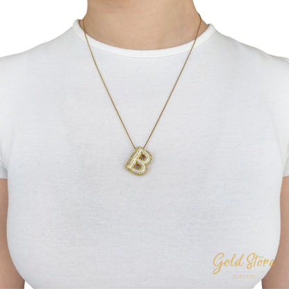 COLLAR INICIAL BALLON ZIRCONIAS