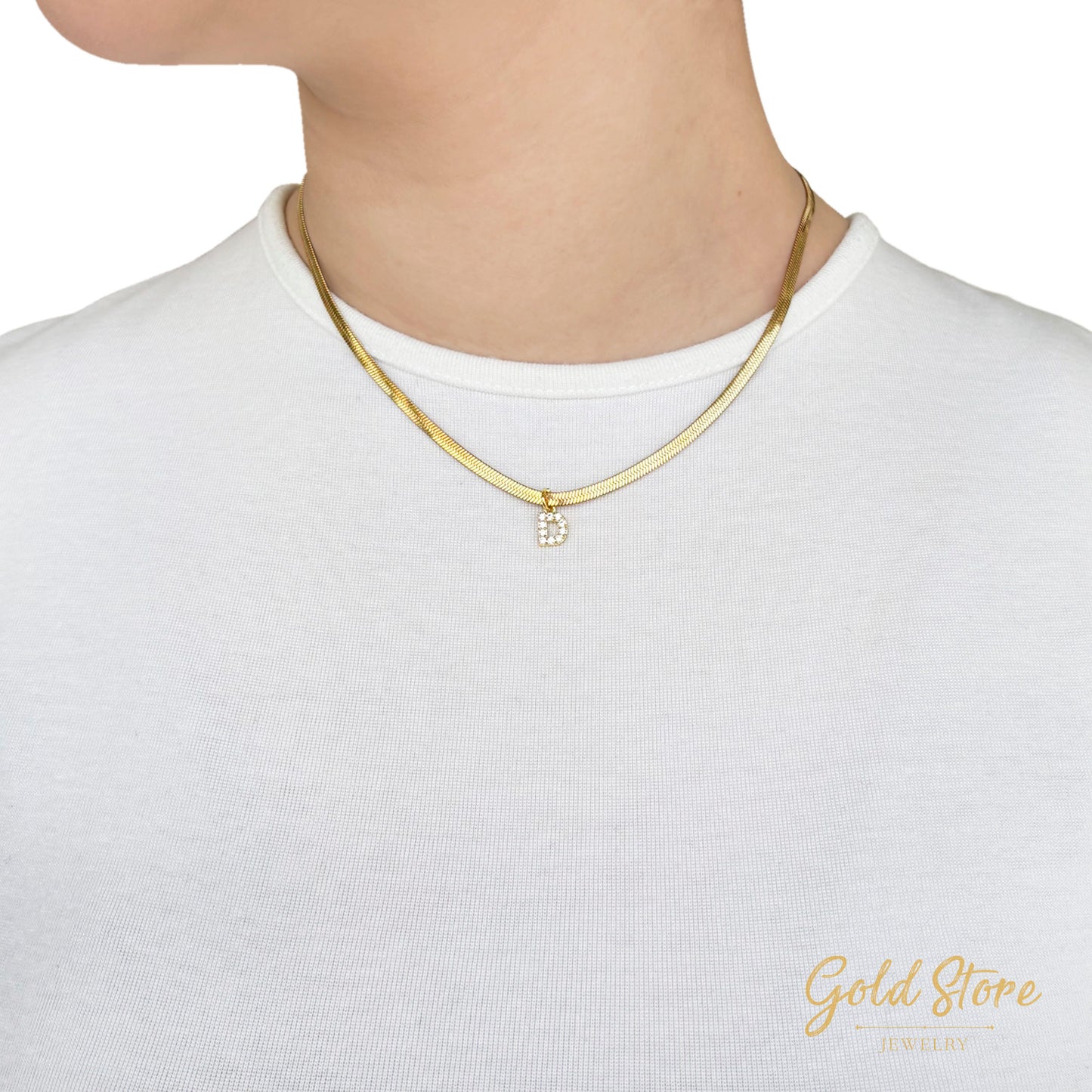 COLLAR INICIAL MINI CON ZIRCONIAS