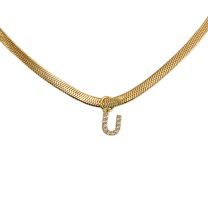 COLLAR INICIAL MINI CON ZIRCONIAS