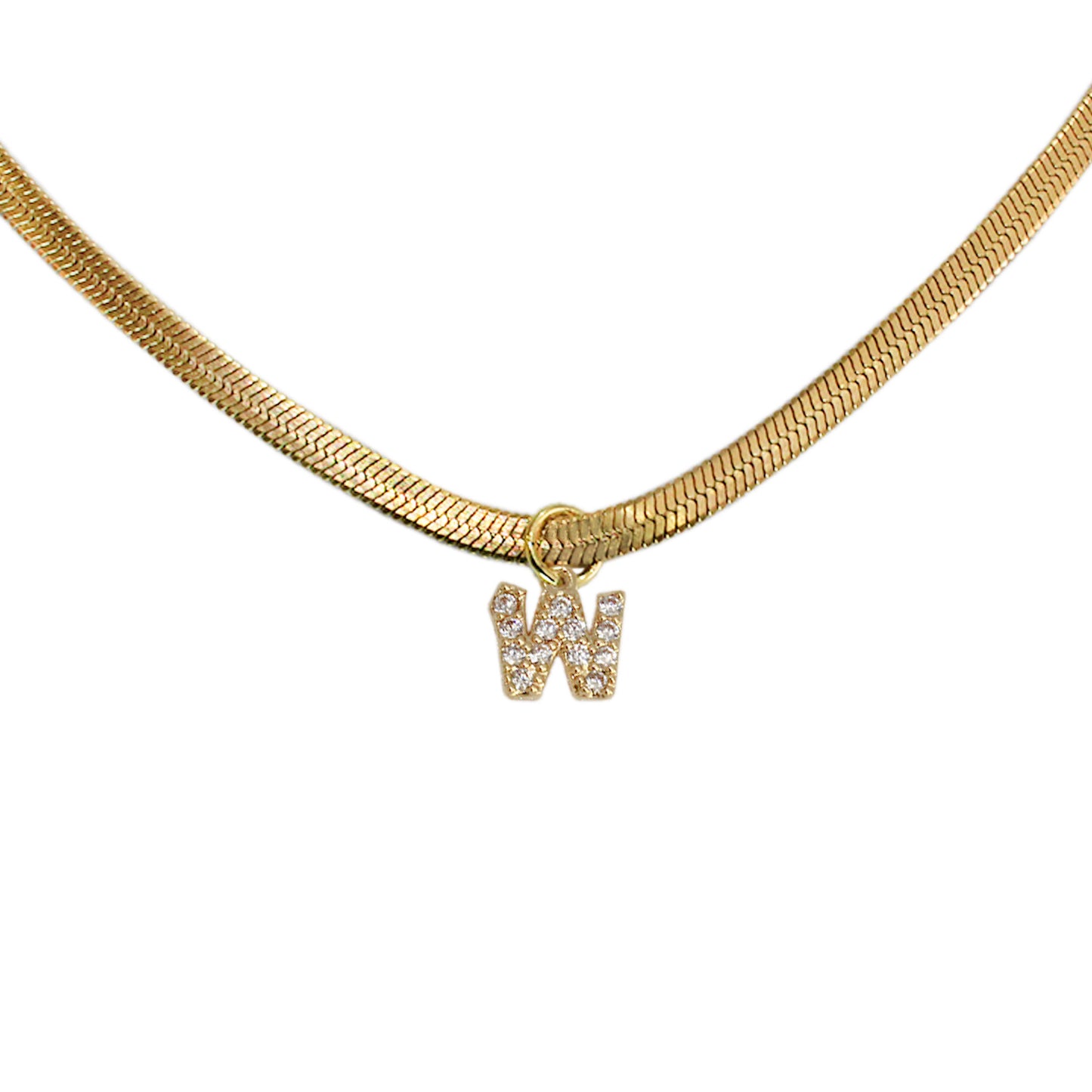 COLLAR INICIAL MINI CON ZIRCONIAS