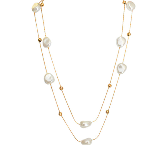 COLLAR DE PERLAS DOBLE