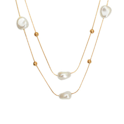COLLAR DE PERLAS DOBLE