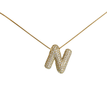 COLLAR INICIAL BALLON ZIRCONIAS
