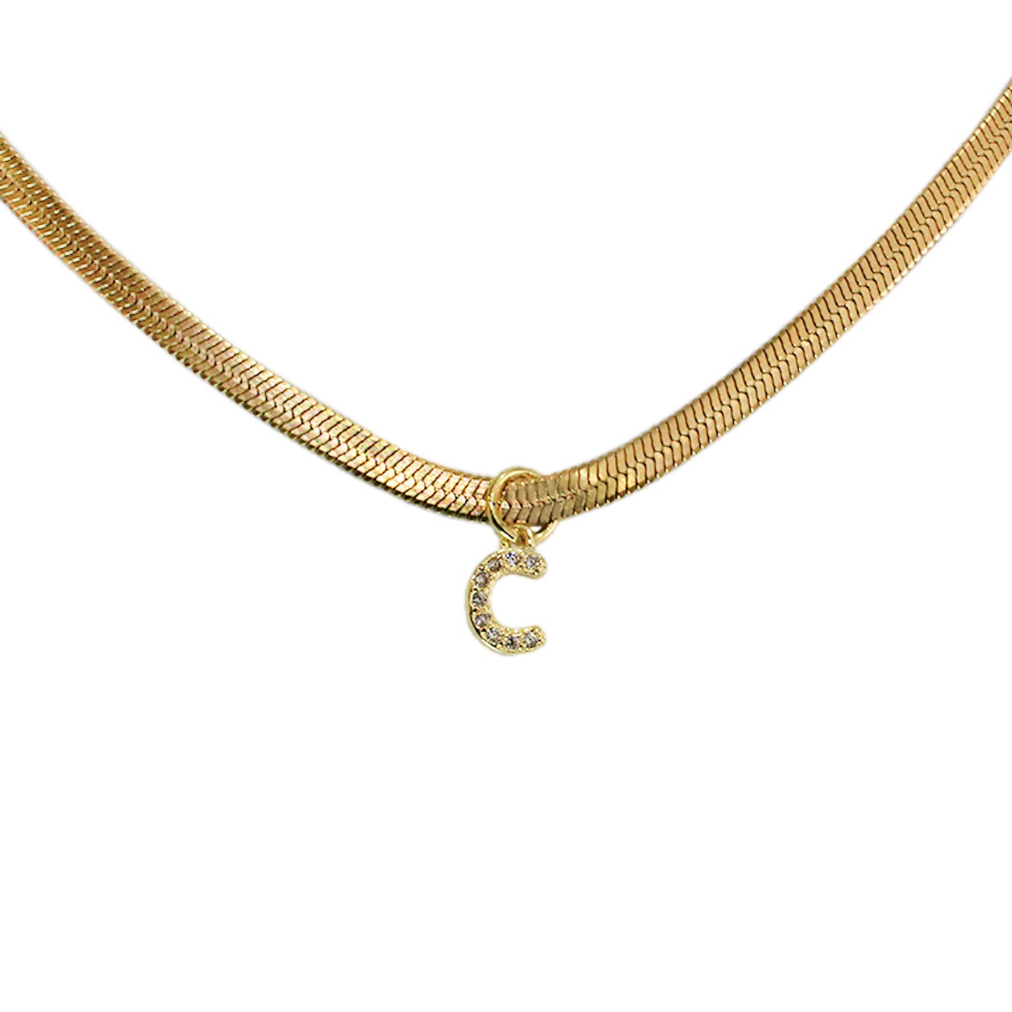 COLLAR INICIAL MINI CON ZIRCONIAS