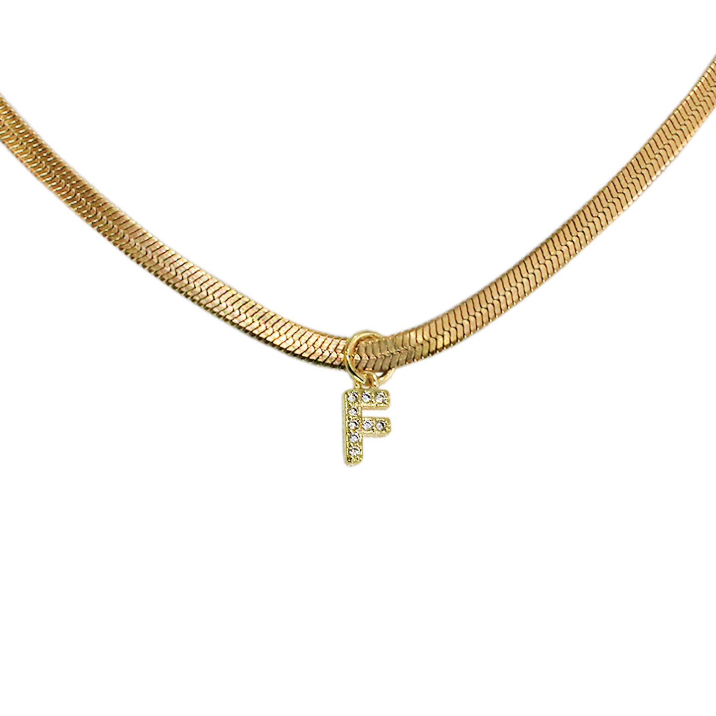COLLAR INICIAL MINI CON ZIRCONIAS