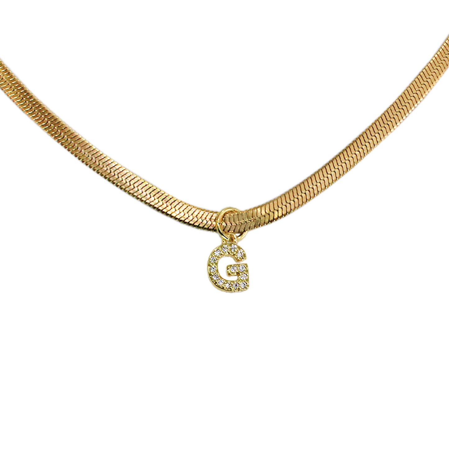 COLLAR INICIAL MINI CON ZIRCONIAS
