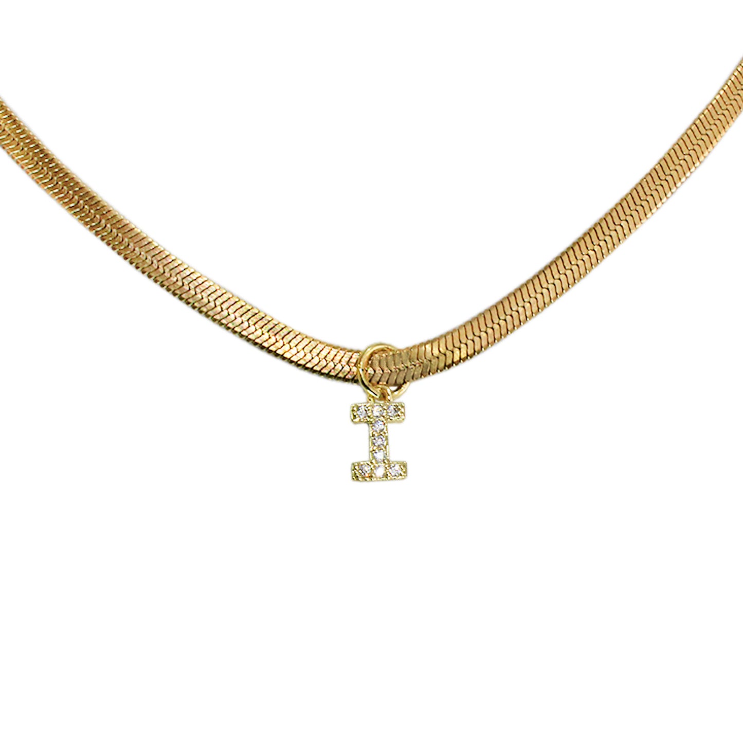 COLLAR INICIAL MINI CON ZIRCONIAS
