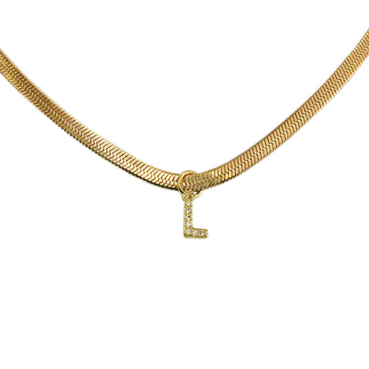 COLLAR INICIAL MINI CON ZIRCONIAS