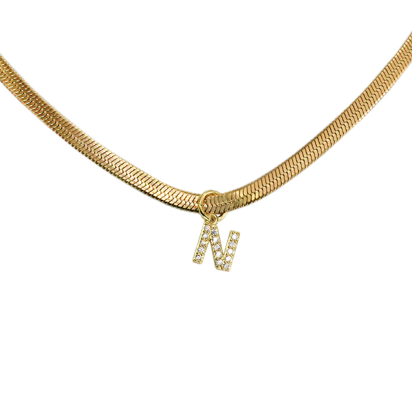 COLLAR INICIAL MINI CON ZIRCONIAS