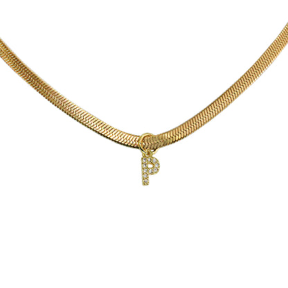 COLLAR INICIAL MINI CON ZIRCONIAS