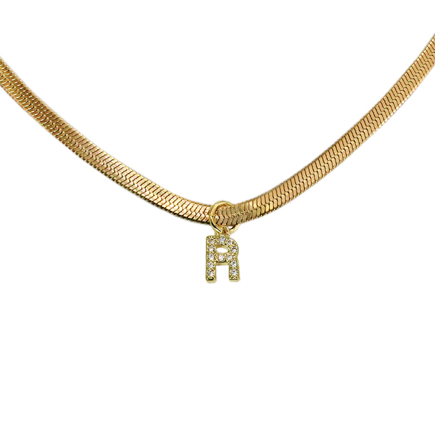 COLLAR INICIAL MINI CON ZIRCONIAS