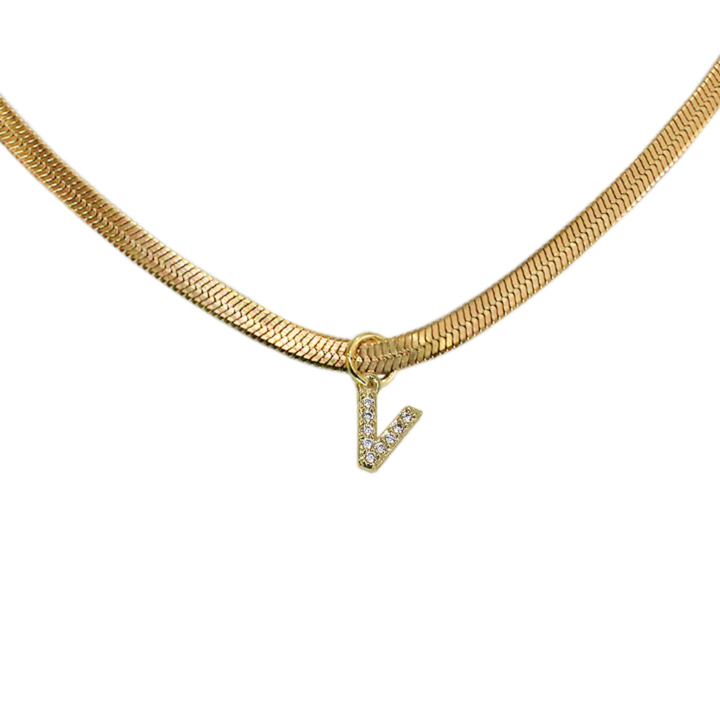 COLLAR INICIAL MINI CON ZIRCONIAS