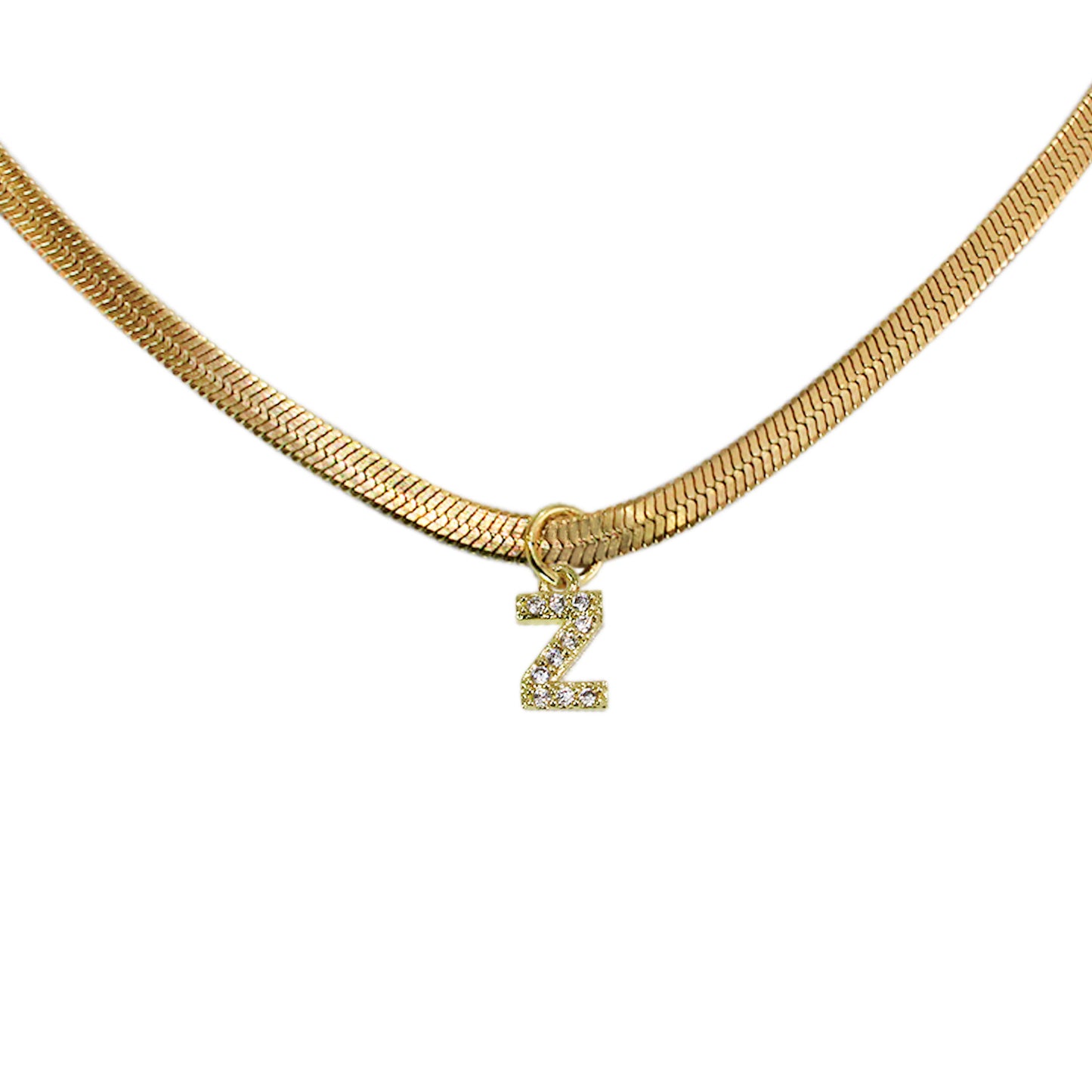COLLAR INICIAL MINI CON ZIRCONIAS