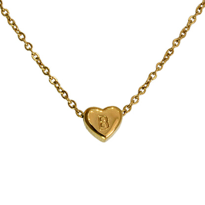 COLLAR MINI CORAZON DE INICIAL