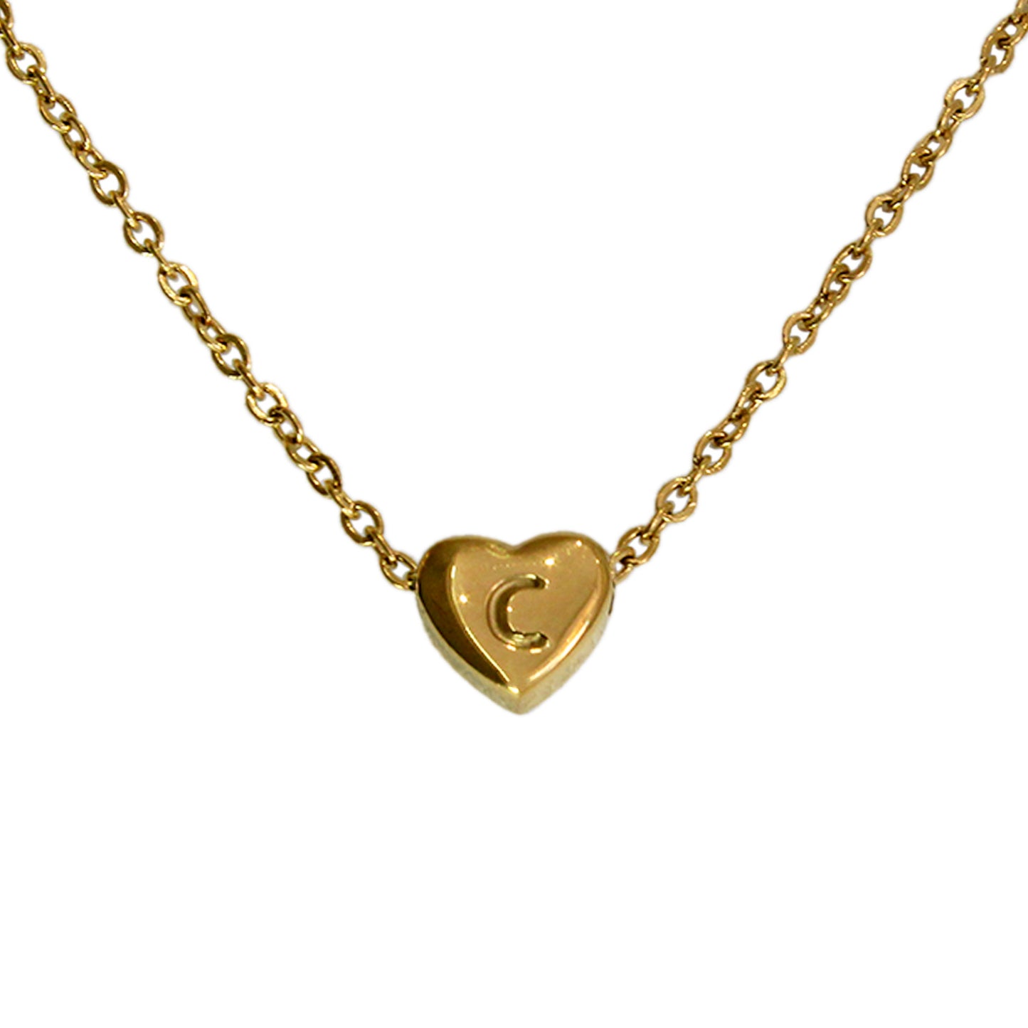 COLLAR MINI CORAZON DE INICIAL