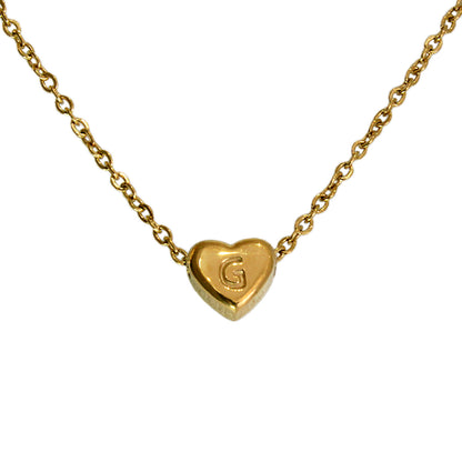 COLLAR MINI CORAZON DE INICIAL