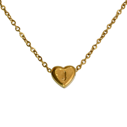 COLLAR MINI CORAZON DE INICIAL