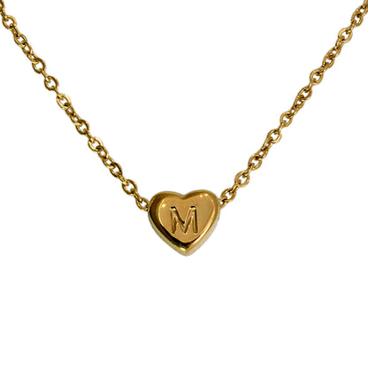 COLLAR MINI CORAZON DE INICIAL
