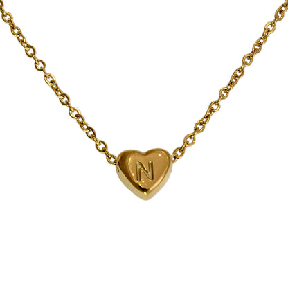 COLLAR MINI CORAZON DE INICIAL