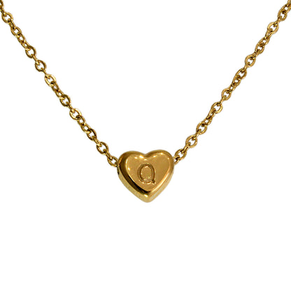 COLLAR MINI CORAZON DE INICIAL
