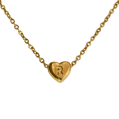 COLLAR MINI CORAZON DE INICIAL