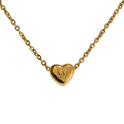 COLLAR MINI CORAZON DE INICIAL