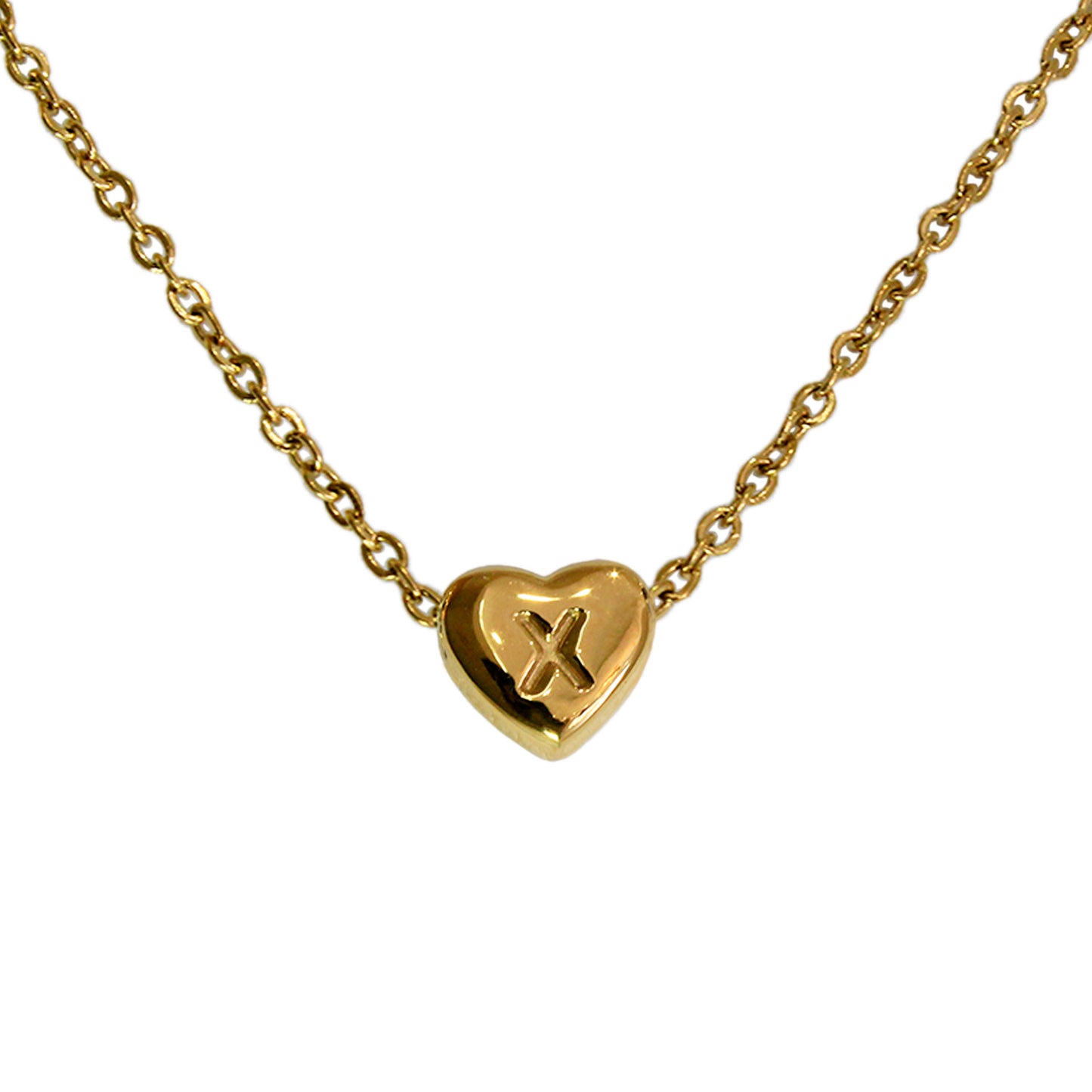 COLLAR MINI CORAZON DE INICIAL
