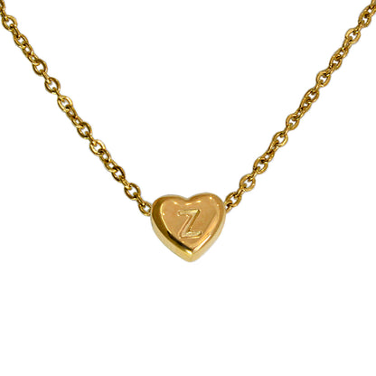 COLLAR MINI CORAZON DE INICIAL