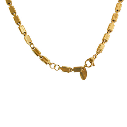 COLLAR CON PERLAS Y DIJES AZULES