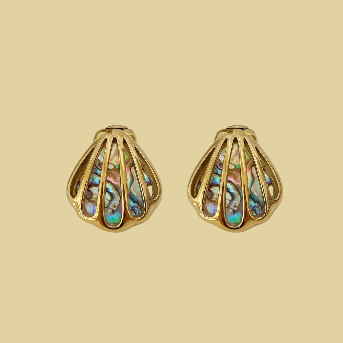 ARETES CONCHA AZUL